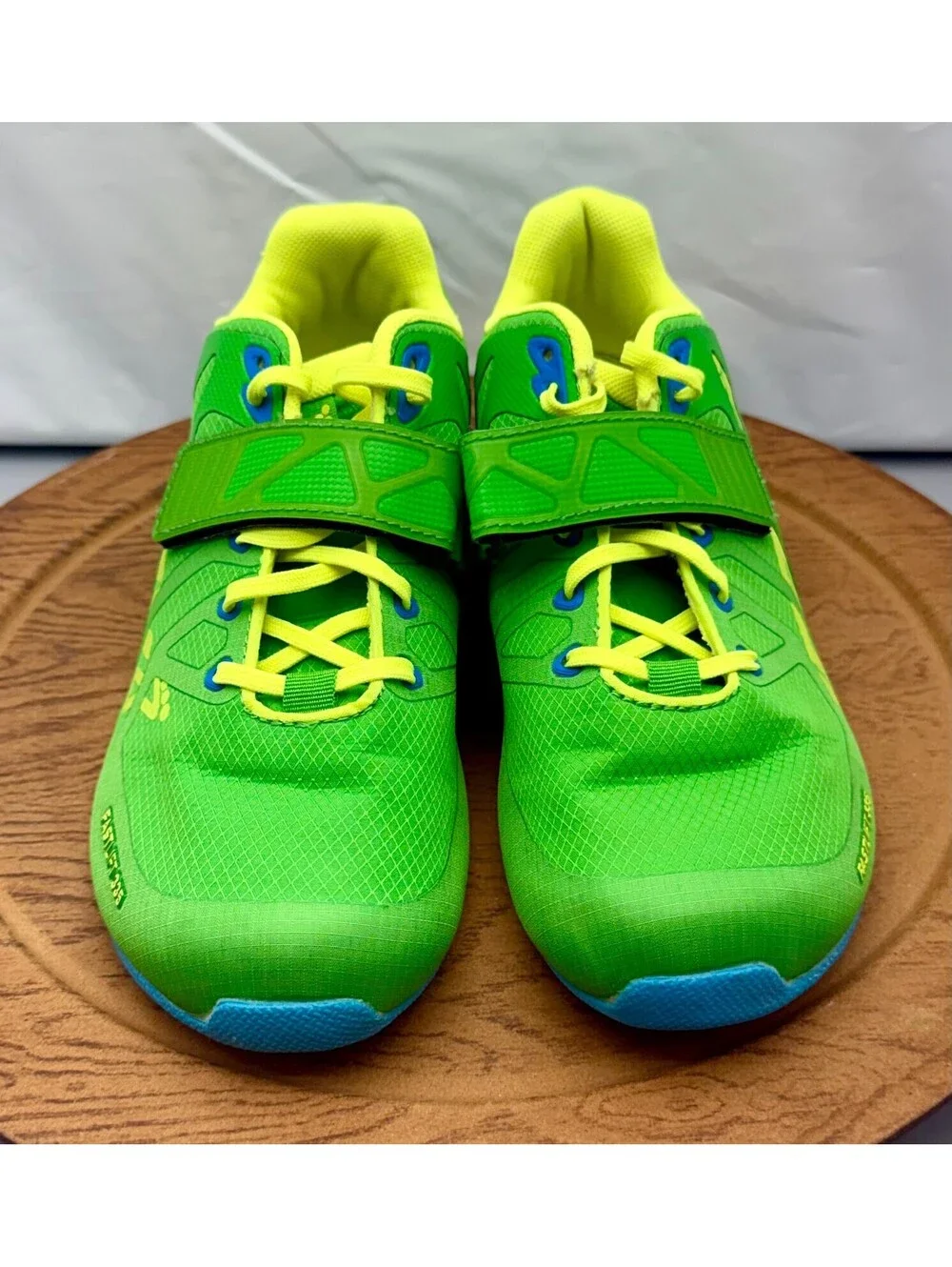 INOV-8 Fastlift 335 Green Yellow Power Weight Lifting Shoes Womens 8.5 Men 7